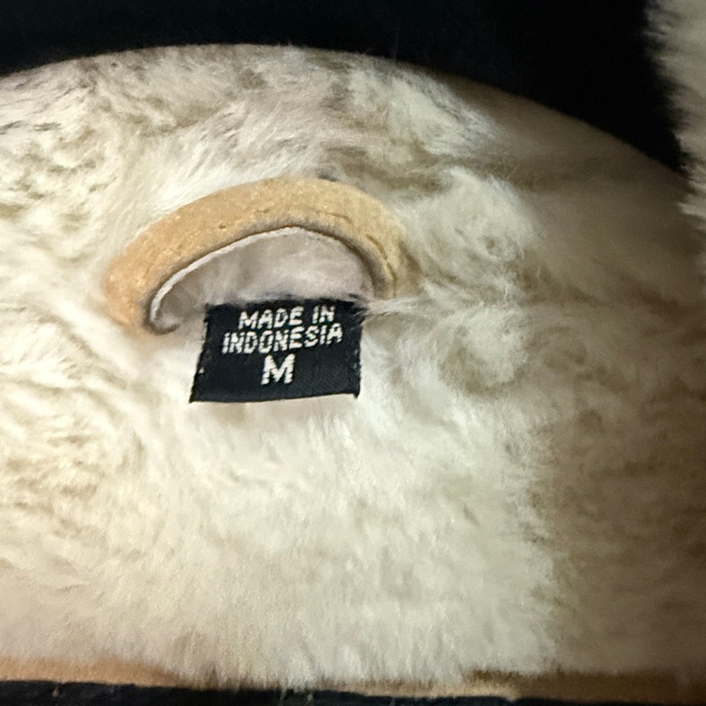 Express Suede Faux Fur Trim Coat Jacket, Beige Cozy Winter Warm - Picture 3 of 7